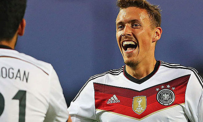 Max Kruse playing for Germany